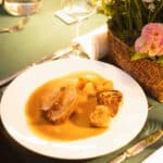 Essen beim Bockbierfest