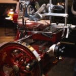 Schinken in der Schwungradmaschine