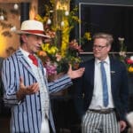 Oliver Storz und Josef Küblbeck beim Dackelmenü
