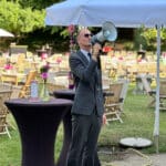 Oli auf dem Schlossgelände