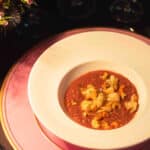 Essen beim Degustationsmenü