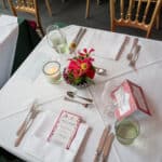 Tisch im Festzelt