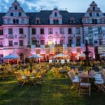 Schloss Thurn und Taxis bei Abend
