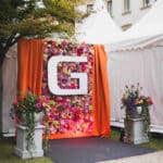 Geblumte Fotowand