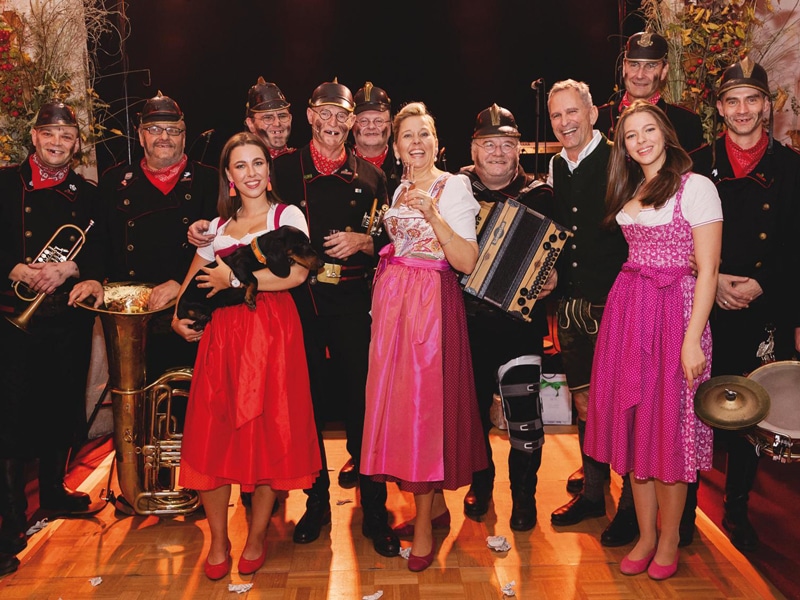 Bayerisches Fest im Hotel Goliath Gruppenfoto